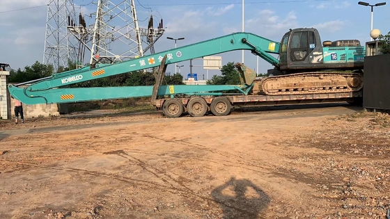 Excavateur à portée étendue Q355B Q420/550/690 OEM Jaune 10-30 mètres