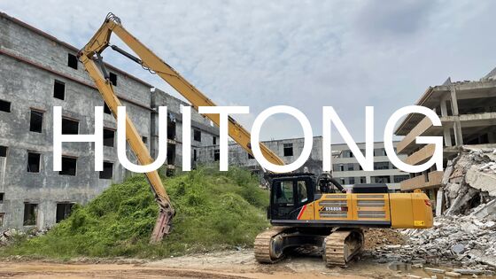Trois sections de démolition à haute portée Boom 35T Excavateur PC330 PC350 CAT330 CAT336 SK330 SK350 ZX330 ZX330 DX340 R335 HX330 SY335 XE335 EC330 Démolition d'usine de béton
