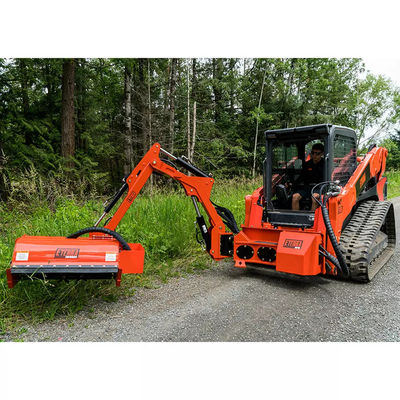 Certifié Q355B Excavator Flail Mower 2000mm Machine de coupe en orange/noir