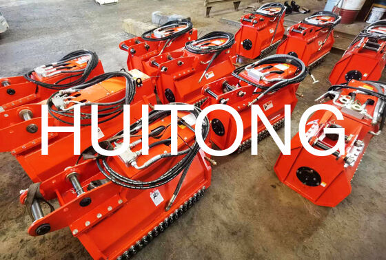 EXCAVATOR Flail Mower for PC20-2/CAT302 0.6m for Standard Mowing/Rough Cutting Conditions/Soft Ground/Complex Terrain/Orchard and Vineyard Floor Management
