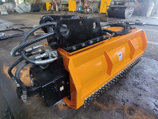 Tondeuse à fléaux d'excavatrice OEM, pelle résistante à l'usure de 6 à 10 tonnes pour le désherbage en bordure de route et la coupe de la ceinture verte