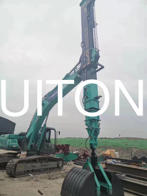 GRUE À CHENILLES Flèche télescopique à deux étages pour PC200/CAT320 14m pour la démolition de bâtiments de grande hauteur/opérations de démantèlement vertical