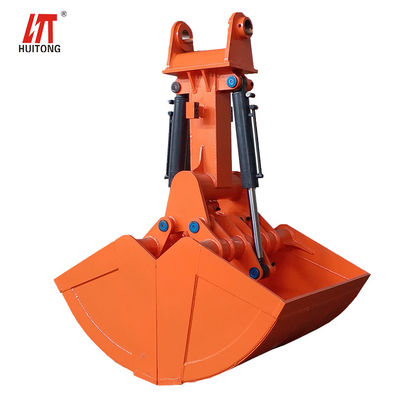 Lourd 1,2 m3 bouteille à double cylindre rotative bouteille hydraulique pour excavatrice de 21 à 24 tonnes PC210 SH240 EX220 Creuseur Chargement de sable de pierre boue pour le dragage de la rivière Nettoyage du sol Travaux de déplacement