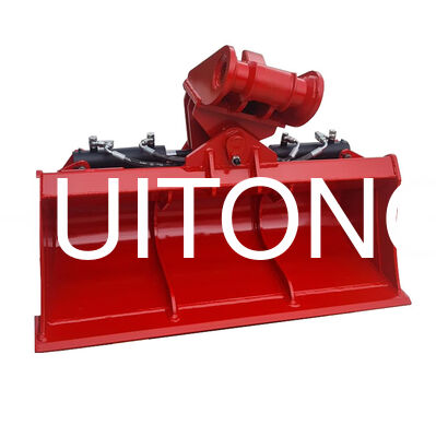 Godet inclinable hydraulique pour excavatrice, capacité de 1,2 m³, accessoire de godet à fossé inclinable large pour excavatrice de 25 à 30 tonnes PC260 CAT329 DX300 R305 SY305 XE260