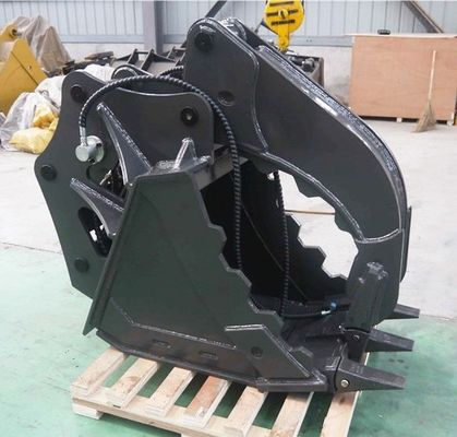Excavator Thumb Bucket Q355 NM400 20 Ton Excavator PC200 EX200 for Log Stone Construction Waste Handling