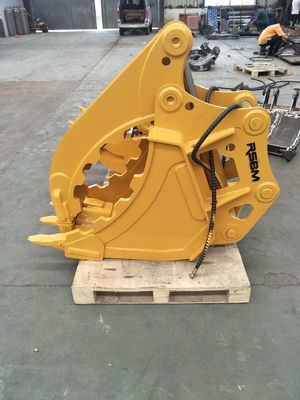 Godet de pouce d'excavatrice Q355 NM400 excavatrice de 12 tonnes CAT12 PC120 pour la manipulation des déchets de construction en pierre de rondins