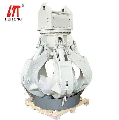 Pince preneuse à griffes Huitong orange compatible avec excavatrice de 5 à 9 tonnes, idéale pour la manutention de ferraille/déchets, personnalisée et approuvée CE