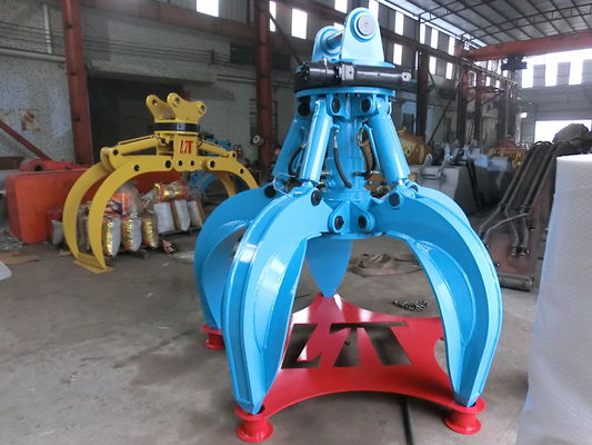 Huitong Excavator Orange Peel Grab pour les excavatrices de 5 à 9 tonnes, pour la manutention des déchets, personnalisé, certifié CE