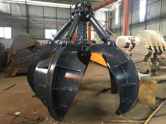 Huitong Excavator Orange Peel Grab pour les excavatrices de 5 à 9 tonnes, pour la manutention des déchets, personnalisé, certifié CE