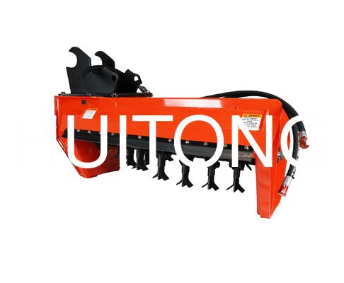 Débroussailleuse à fléaux pour excavateur PC120/CAT312 1.5m pour fauchage standard/conditions de coupe grossière/sol meuble/terrain complexe/gestion du sol des vergers et vignobles