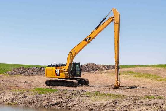 Excavateur à charge lourde jaune Q355B Q420/550/690 10-30 mètres de longueur