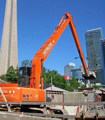 Flèche et bras longue portée Huitong pour excavatrice de 10 à 16 tonnes, acier robuste pour dragage/démolition