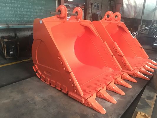 Godet roche Huitong pour excavatrices de 30 tonnes, exploitation minière / carrière / blindage double couche avec dents de taillage remplaçables, certificat CE, OEM disponible
