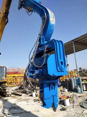 Marteau de battage de pieux hydraulique Durable HT250, adapté à l'excavatrice 20-24T PC200 SH220 pour les projets d'empilage municipaux et ruraux