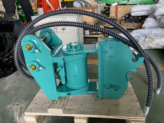 Attache rapide inclinable pour excavatrice Huitong HT 1-2.8 Tonnes 95kg Compatible avec CAT/Komatsu Verrouillage manuel
