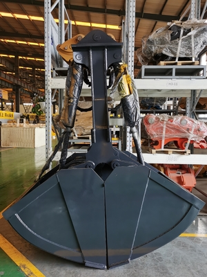 Godet à benne preneuse Huitong pour excavatrices de 17 à 20 tonnes, pièces d'excavatrice fabriquées, plaque de support en acier inoxydable gravé, certifié CE