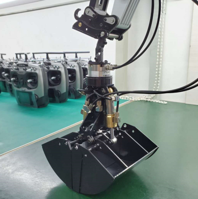 Pièces d'excavatrice fabriquées Huitong Bouteille à coquille pour excavatrices de 21 à 24 tonnes Plaque d'atterrissage en acier inoxydable gravée Certifié CE