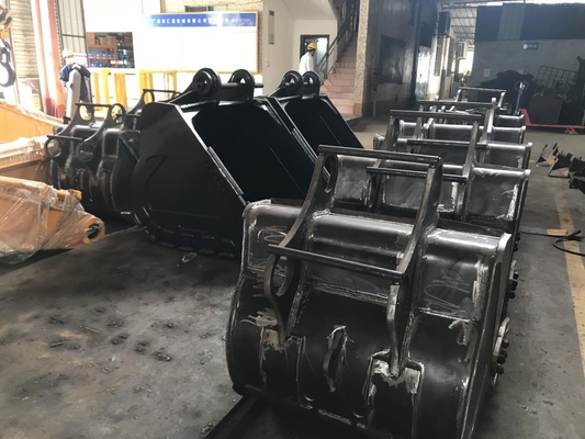 Q355B Seau standard pour excavateur de 14 tonnes Couleur personnalisée