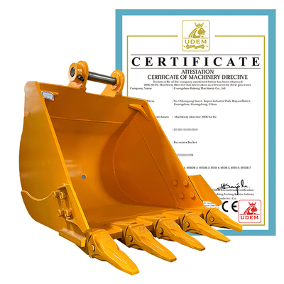 20 à 30 tonnes d'excavatrice, cuve de roche de 0,8 m3 capacité standard Q355B acier