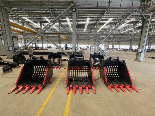 Godet roche pour excavatrice Huitong avec dents réversibles, godet minier de 25 T pour carrière/démolition, OEM disponible