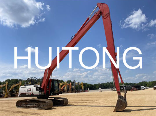 24M Lourd service Longue portée Boom et bras de dragage bras étendu pour 74 tonnes Grande excavatrice minière Adapté CAT374GC EC750E PC750 SY750H XE750GK PRO Pour le dragage fluvial Réclamation du réservoir Fondation profonde