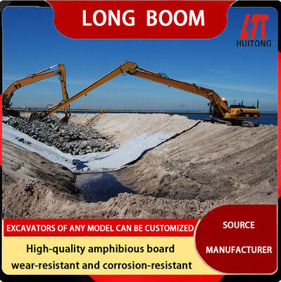 Excavateur à charge lourde jaune Q355B Q420/550/690 10-30 mètres de longueur