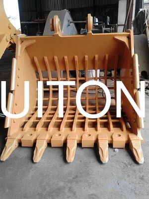 Excavateur Cuve à squelettes pour PC30/CAT303 0,2 cbm pour le tri du gravier/sortissement et sélection des matériaux/séparation des roches du sol supérieur