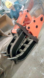 Résistance Q355B Grille rotative de l'excavatrice pour le piégeage du bois / de l'arbre / de la roche