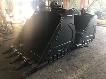 Yellow Hardox450 Excavator Rock Bucket avec des dents résistantes et un poids de 700 à 1000 kg