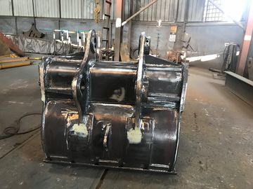 Forteur Jaune / Noir Boite de creusement de l'excavatrice Q355/NM400/Hardox450 Nouvelles dents lourdes