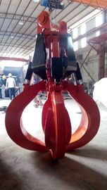 Grappin rotatif hydraulique d'excavatrice de prise de peau d'orange 1.5CBM 90T