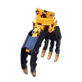 Le rondin hydraulique attaquent Mini Excavator Rotating Wood Grapple que le bois de construction attaquent