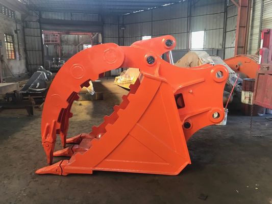 Excavator Thumb Bucket Q355 NM400 22 Ton Excavator DH220 PC220 for Log Stone Construction Waste Handling