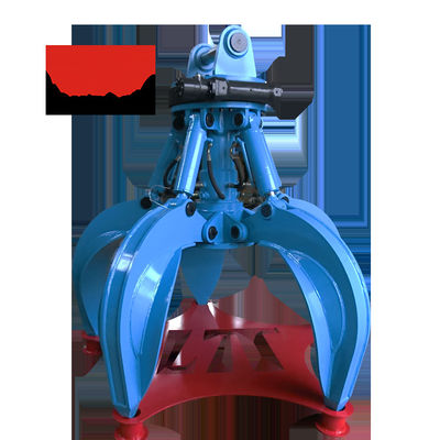 Excavateur de 40 tonnes Hydraulique sur mesure Rotation Orange Peel Bucket Hydraulique Orange Scrap Bucket Fabricant