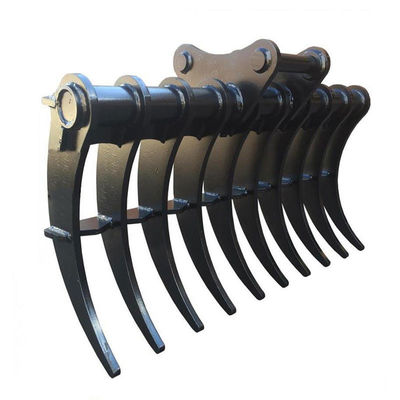Rake à pinceau pour excavateur en acier avec épingles tranchantes Forme standard 200-4000 kg pour l'excavation idéale