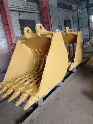 22 tonnes PC220 Q355B personnalisé Cuve de pelle 1.1M3 Cuve de squelette pour le nettoyage des canettes