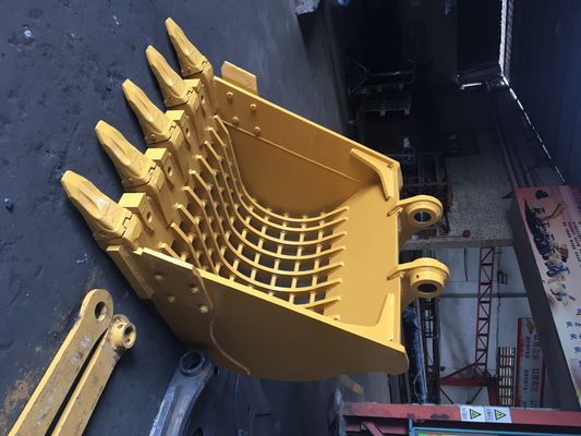 22 tonnes PC220 Q355B personnalisé Cuve de pelle 1.1M3 Cuve de squelette pour le nettoyage des canettes