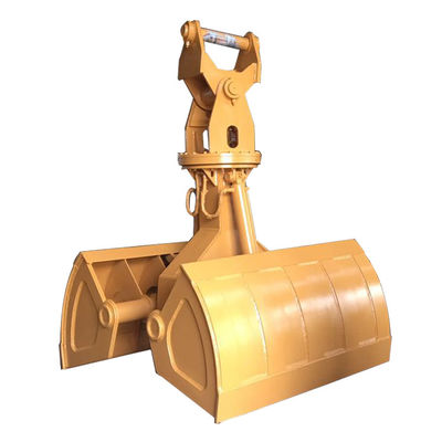 Capacité du seau à coquille d'excavateur personnalisé jaune Q355B NM400/450/500 - 3-65 tonnes