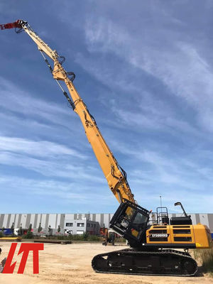 Excavatrice Booms de portée de Hardox 400 de machines de construction longue