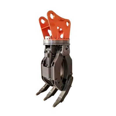 Excavateur Foresterie pièce jointe 30Ton Excavateur manuel Type Ferme Machine Log Grapple 2.2M Jaw ouverture vente à chaud Produit avec le prix d'usine