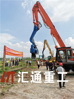 Excavateur à marteau hydraulique vibratoire Vibro Pile Driver Hammer Pour une excavatrice de 15 à 45 tonnes