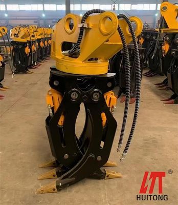 Excavateur Foresterie pièce jointe 36Ton Excavateur manuel Type Machine agricole Excavateur Log Grapple OEM Jaw ouverture Avec le prix de l'usine