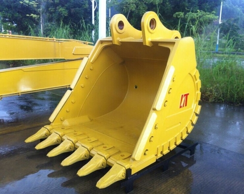 Seau de pelleteuse 50T PC500MC Seau de pelleteuse HD personnalisé 2.4CBM Seau minier