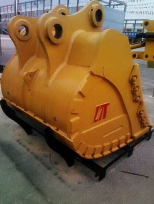 Seau de pelleteuse 50T PC500MC Seau de pelleteuse HD personnalisé 2.4CBM Seau minier