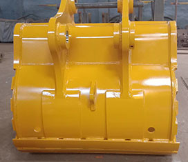 Seau de pelleteuse 50T PC500MC Seau de pelleteuse HD personnalisé 2.4CBM Seau minier