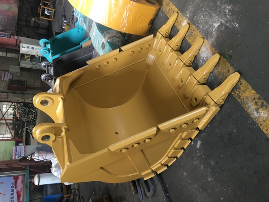 Forteur Jaune/Noir Boite de roche pour excavateur Q355 NM400 Hardox400 280-4300 kg personnalisé