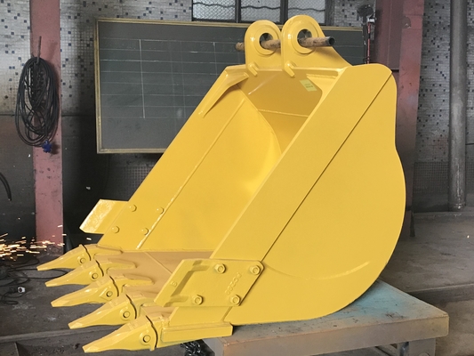 0.25CBM Excavator Standard Bucket pour mini-excavateur de 3 tonnes avec bord de coupe et oreilles de seau.