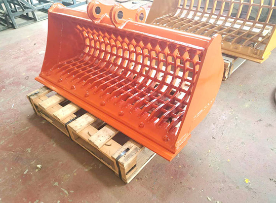 22 tonnes PC220 Q355B personnalisé Cuve de pelle 1.1M3 Cuve de squelette pour le nettoyage des canettes