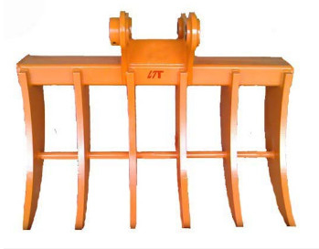 Rake à pinceau pour excavateur en acier avec épingles tranchantes Forme standard 200-4000 kg pour l'excavation idéale