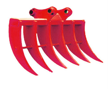 Rake à pinceau pour excavateur en acier avec épingles tranchantes Forme standard 200-4000 kg pour l'excavation idéale